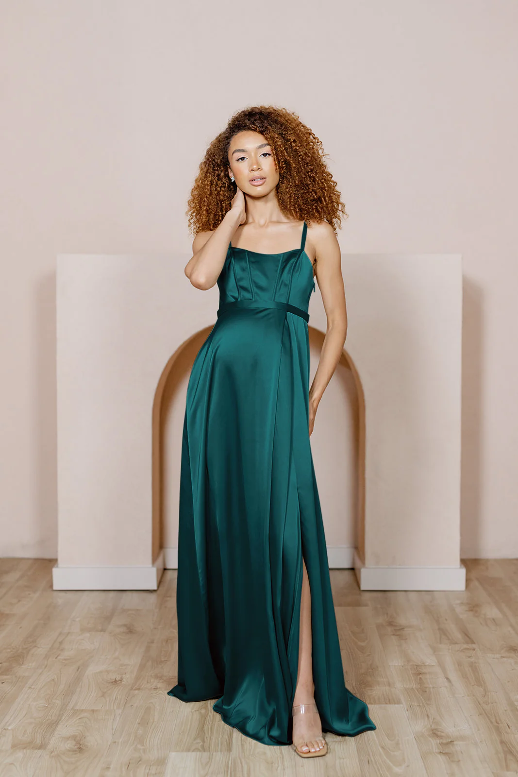 Maternity Nova Satin Dress | Made To Order - Image 7