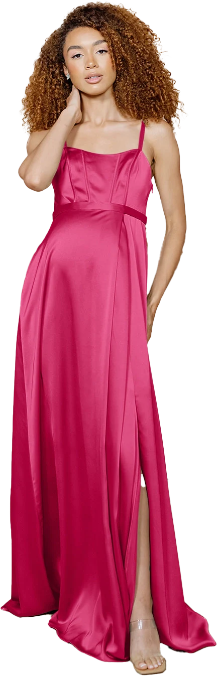Maternity Nova Satin Dress | Made To Order - Image 71