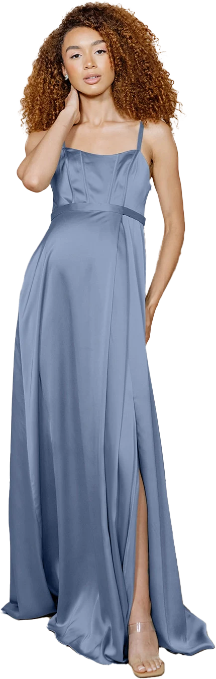 Maternity Nova Satin Dress | Made To Order - Image 78