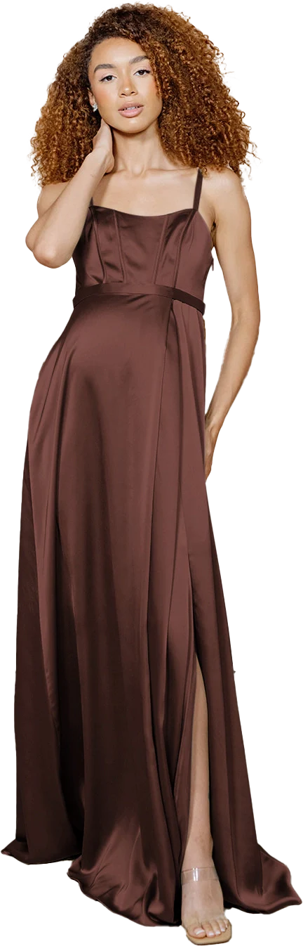 Maternity Nova Satin Dress | Made To Order - Image 82