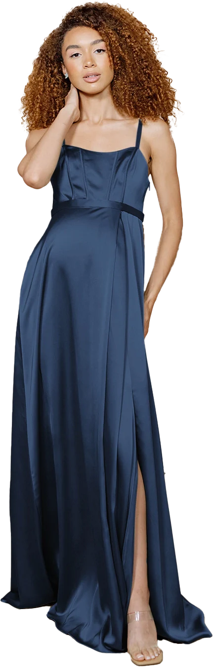 Maternity Nova Satin Dress | Made To Order - Image 86