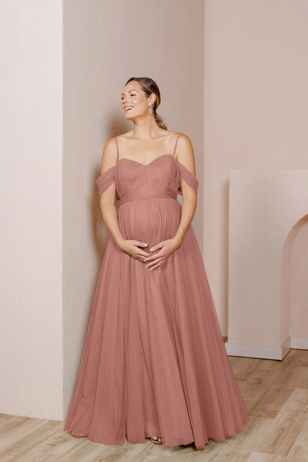 Maternity Rosalie Tulle Convertible Dress | Made To Order - Image 19