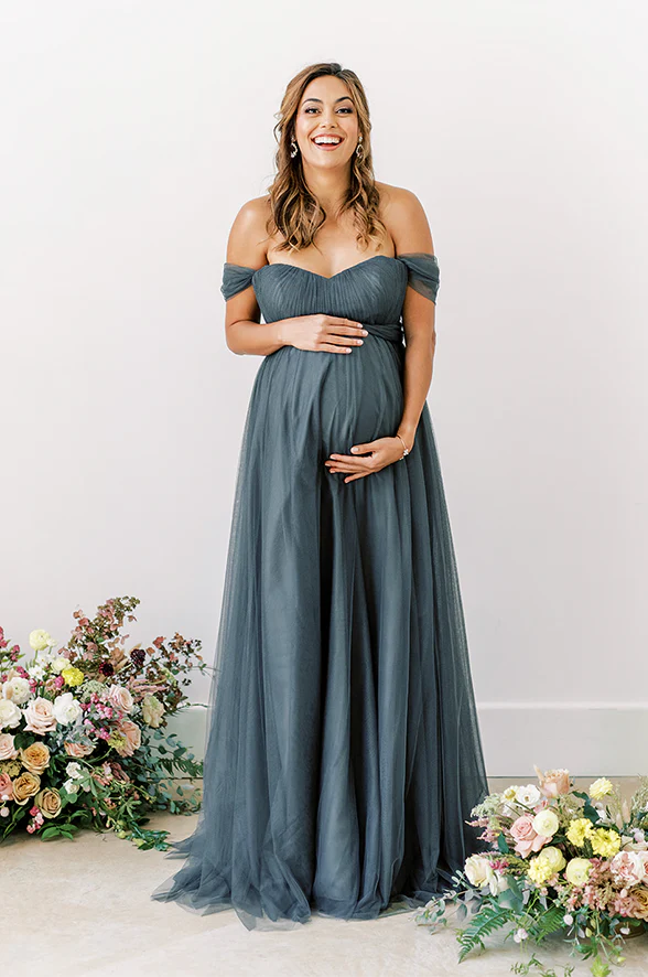 Maternity Rosalie Tulle Convertible Dress | Made To Order - Image 3