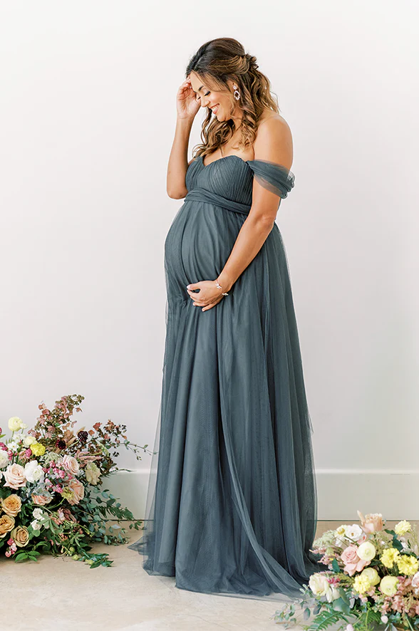 Maternity Rosalie Tulle Convertible Dress | Made To Order - Image 5