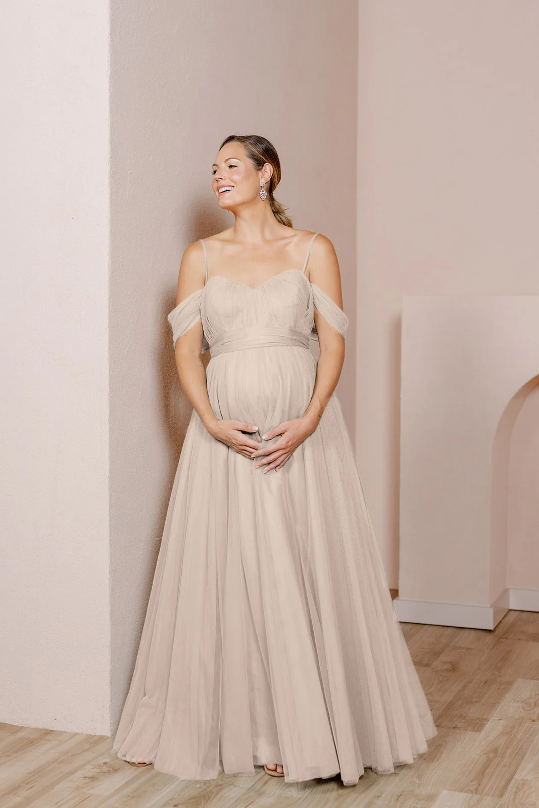 Maternity Rosalie Tulle Convertible Dress | Made To Order - Image 54