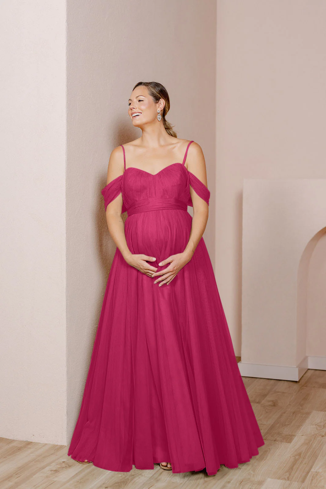Maternity Rosalie Tulle Convertible Dress | Made To Order - Image 60