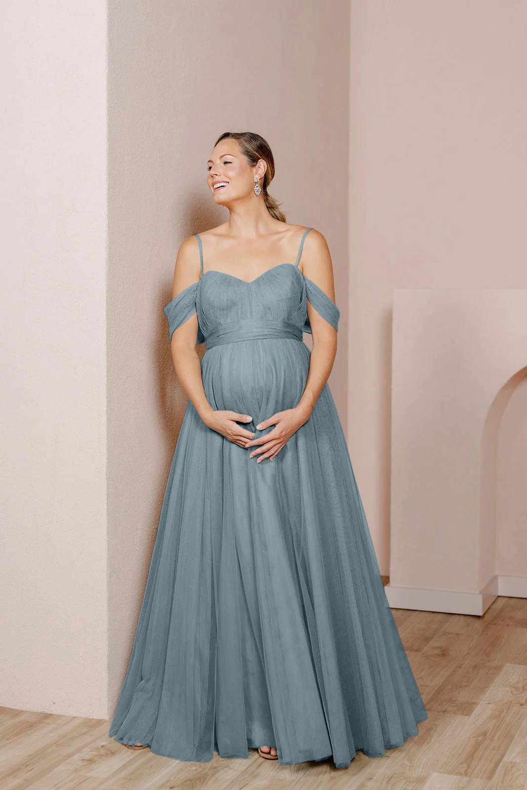 Maternity Rosalie Tulle Convertible Dress | Made To Order - Image 66
