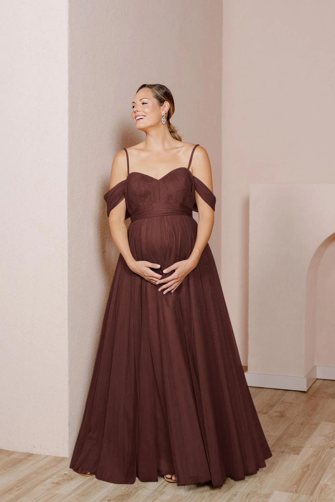 Maternity Rosalie Tulle Convertible Dress | Made To Order - Image 68