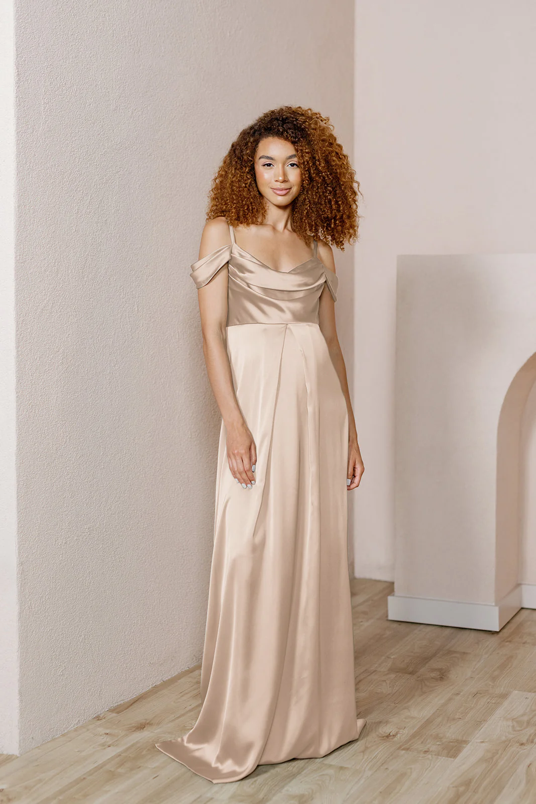 Maternity Sienna Satin Dress | Made To Order - Image 10