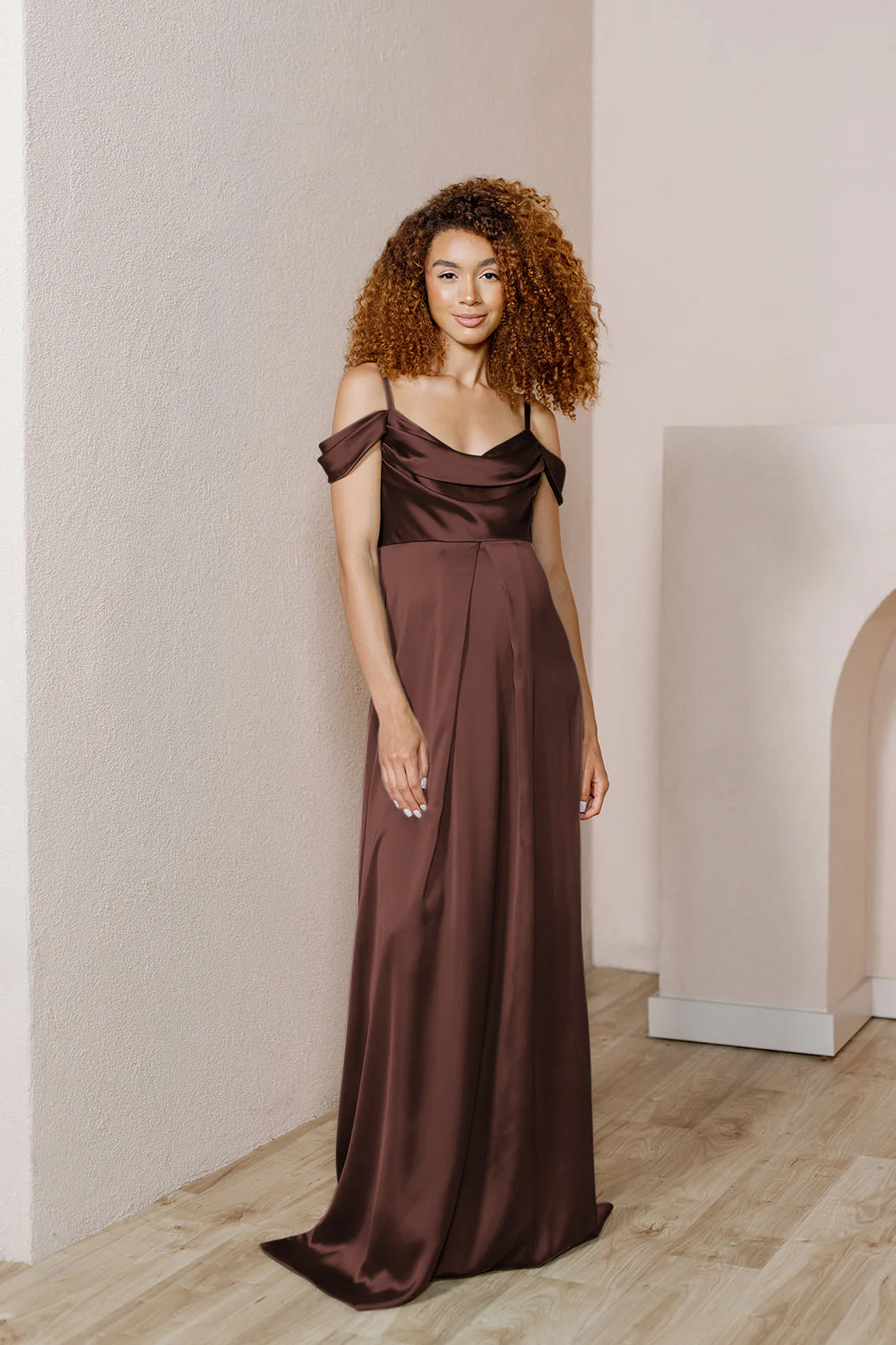 Maternity Sienna Satin Dress | Made To Order - Image 14
