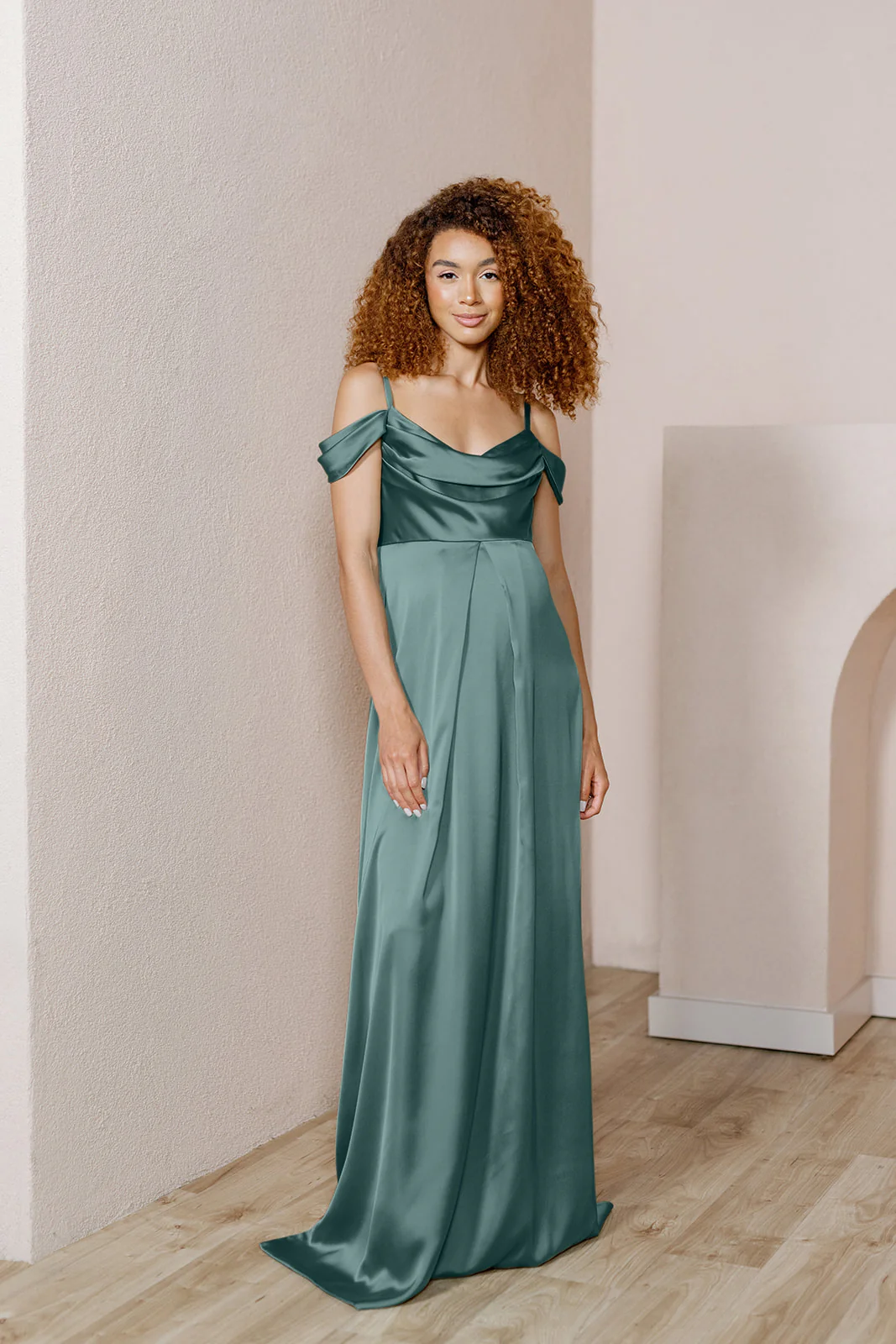 Maternity Sienna Satin Dress | Made To Order - Image 19