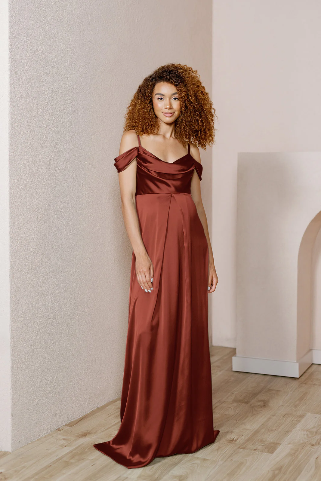 Maternity Sienna Satin Dress | Made To Order - Image 23