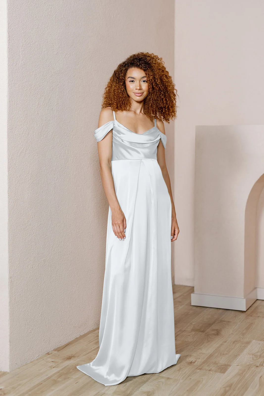 Maternity Sienna Satin Dress | Made To Order - Image 24