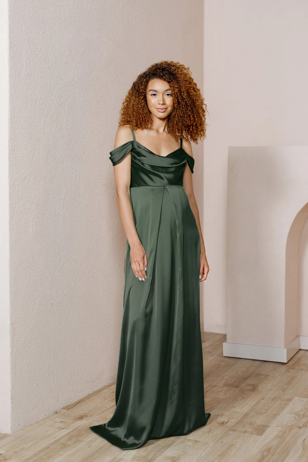 Maternity Sienna Satin Dress | Made To Order - Image 28