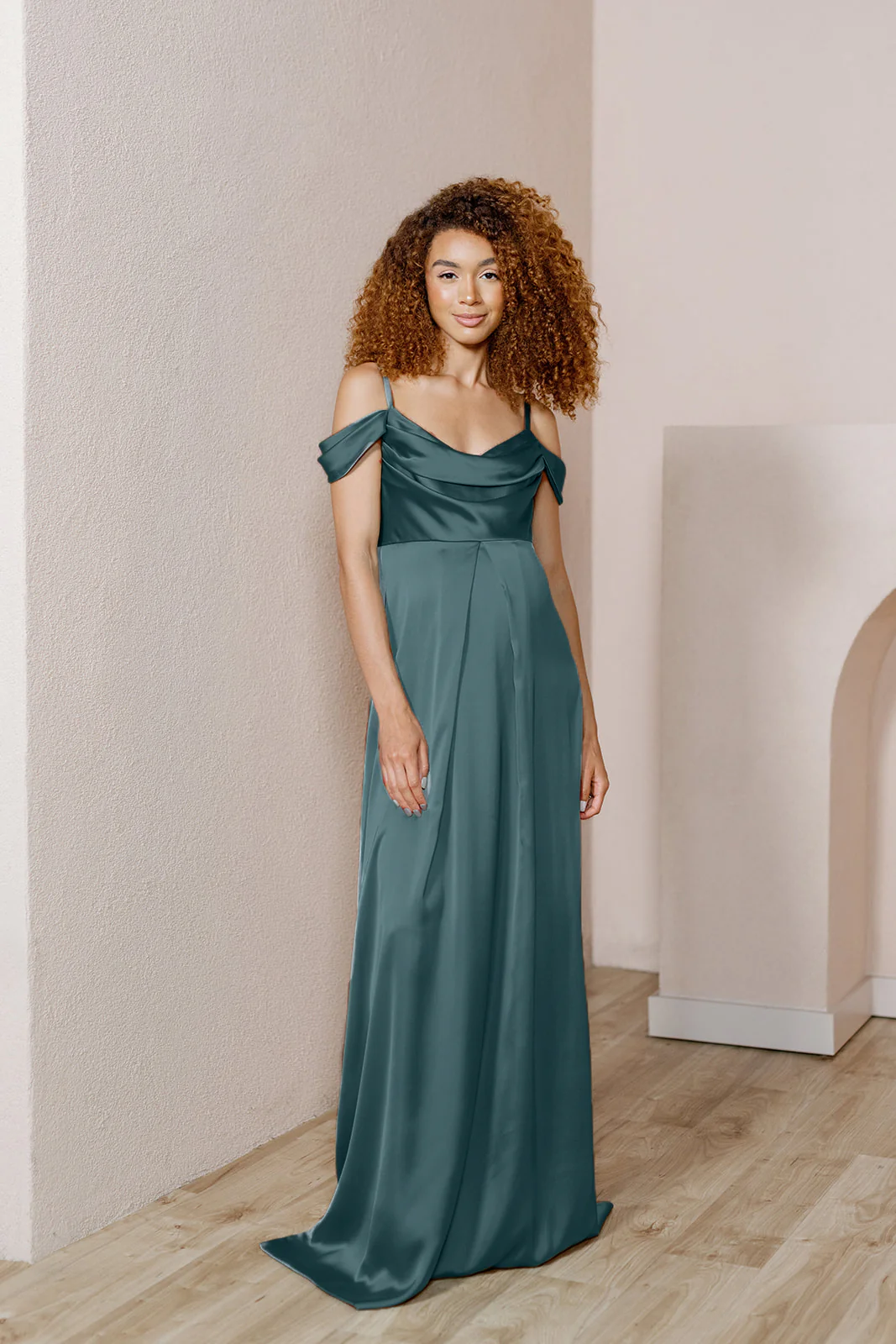 Maternity Sienna Satin Dress | Made To Order - Image 37