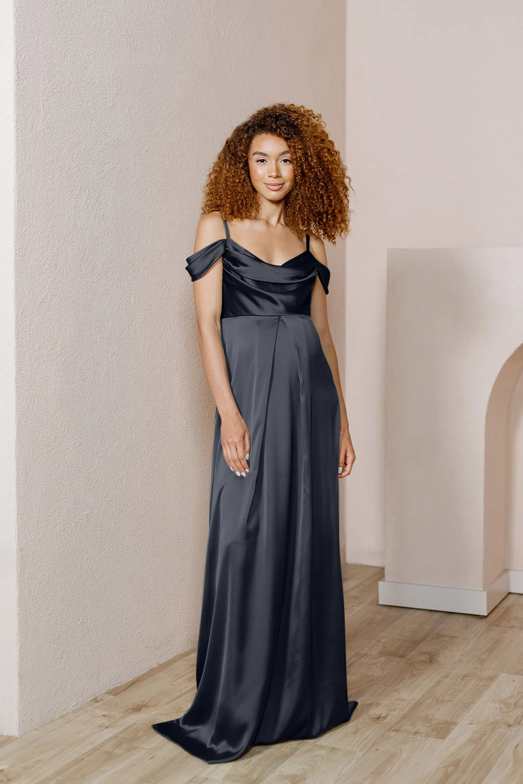 Maternity Sienna Satin Dress | Made To Order - Image 5