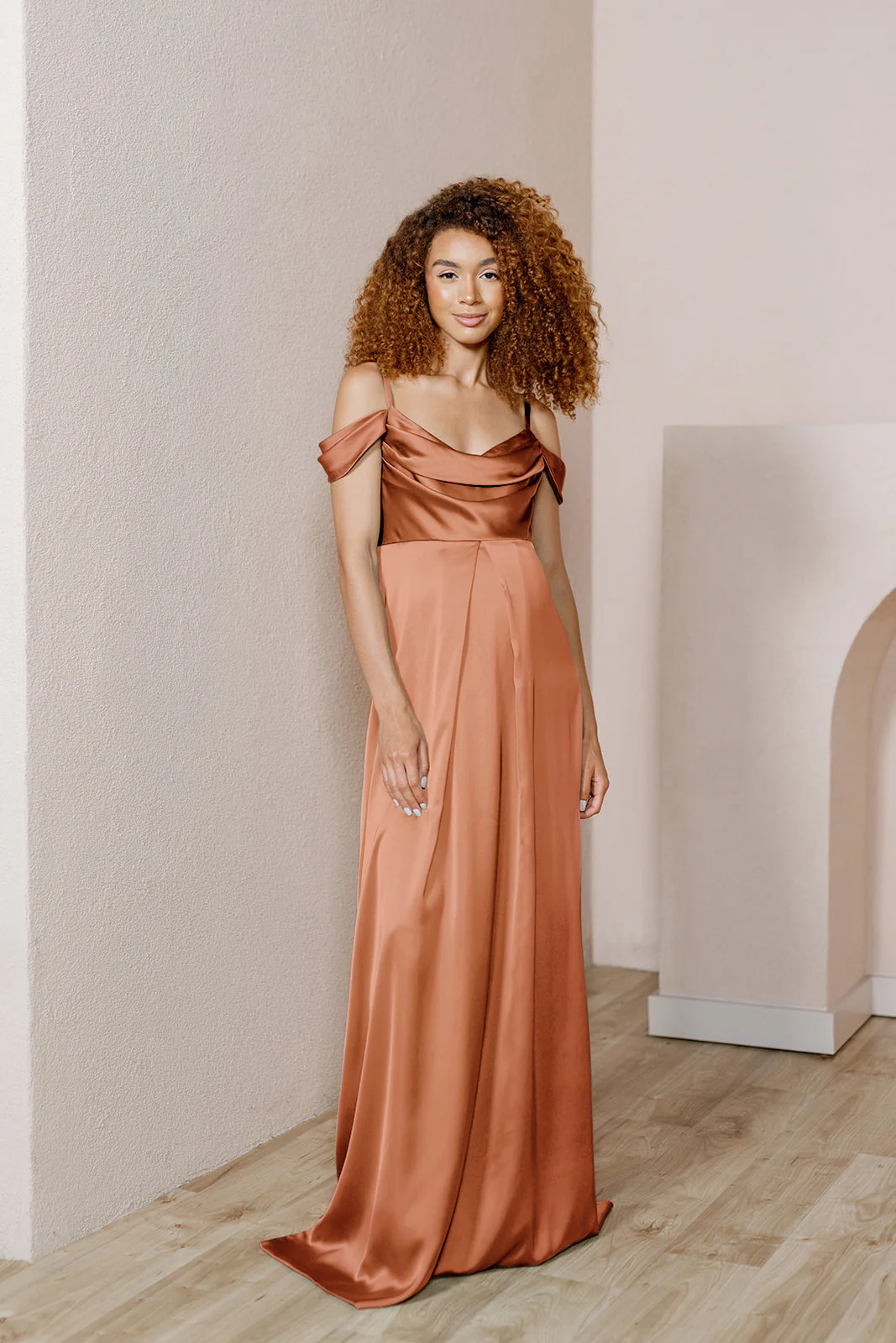Maternity Sienna Satin Dress | Made To Order - Image 8
