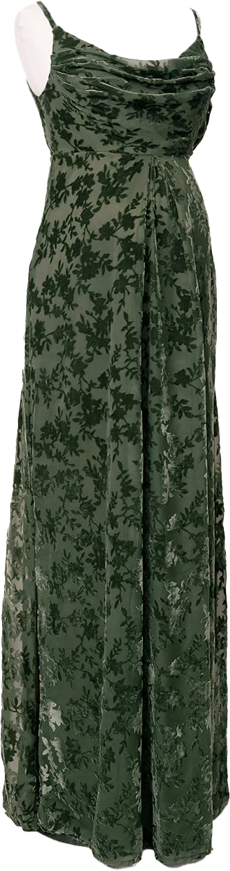 Maternity Skye Floral Burnout Velvet Dress | Made To Order - Image 20