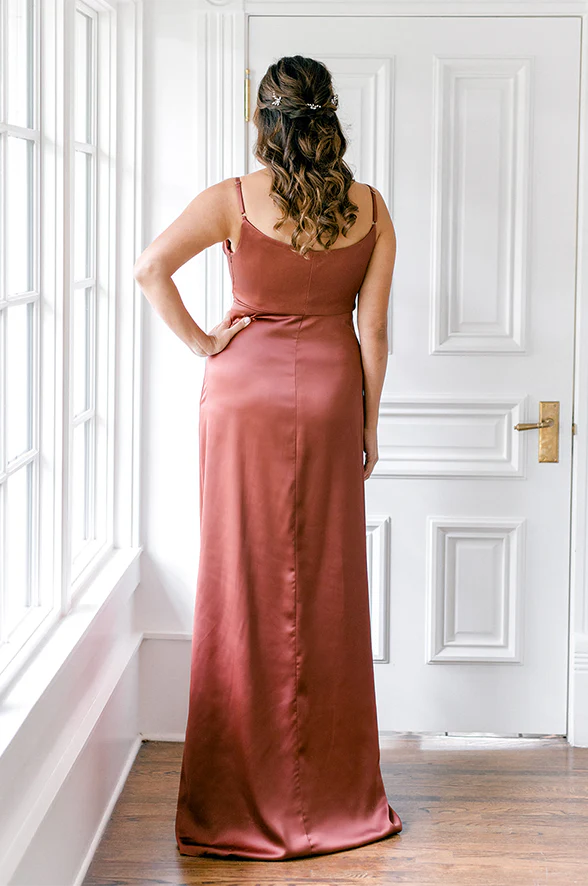 Maternity Skye Satin Dress | Made To Order - Image 3