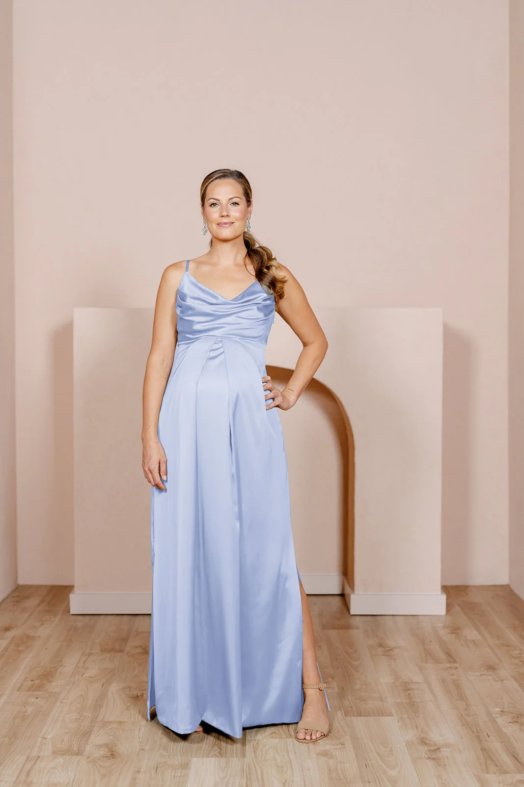 Maternity Skye Satin Dress | Made To Order - Image 46