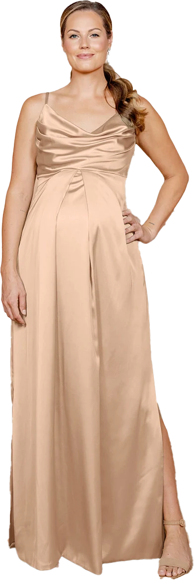 Maternity Skye Satin Dress | Made To Order - Image 54