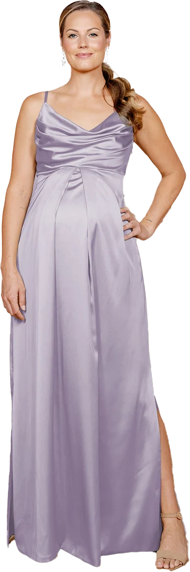 Maternity Skye Satin Dress | Made To Order - Image 55