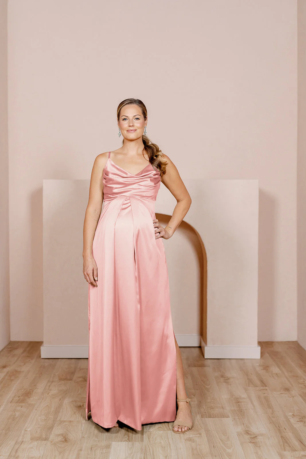 Maternity Skye Satin Dress | Made To Order - Image 7