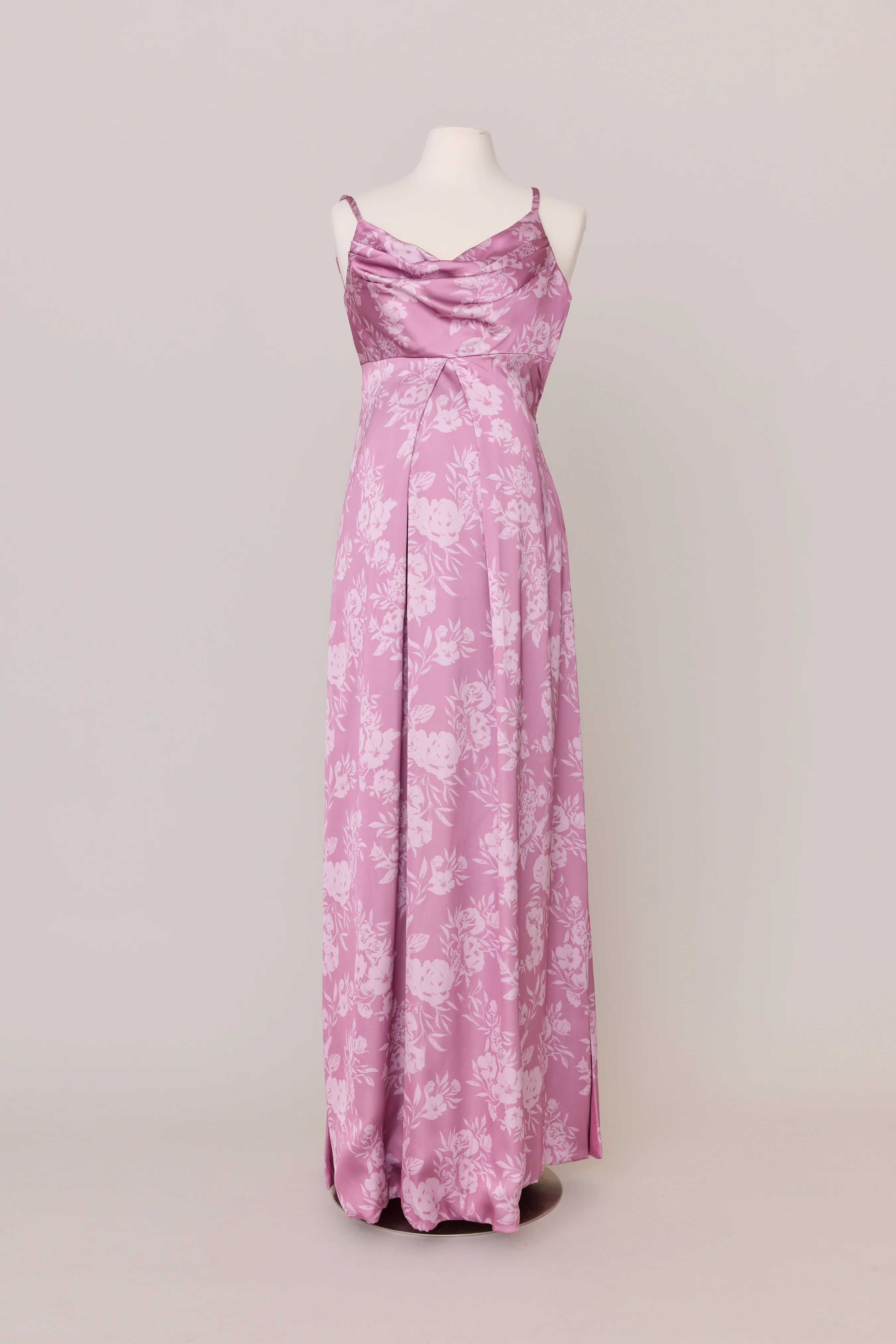 Maternity Skye Satin Floral Print Dress | Made To Order - Image 27