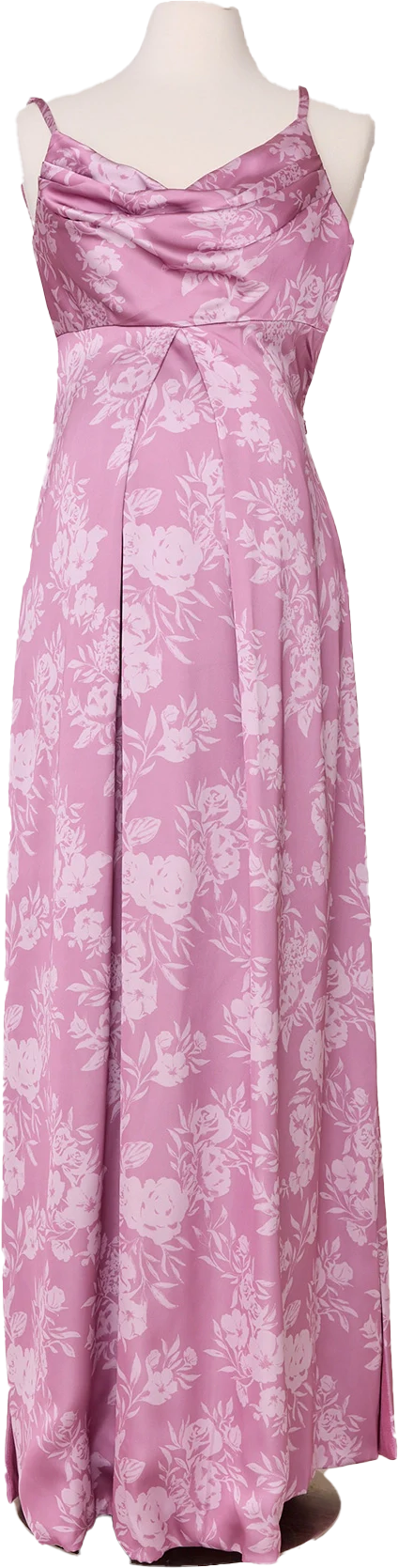 Maternity Skye Satin Floral Print Dress | Made To Order - Image 49