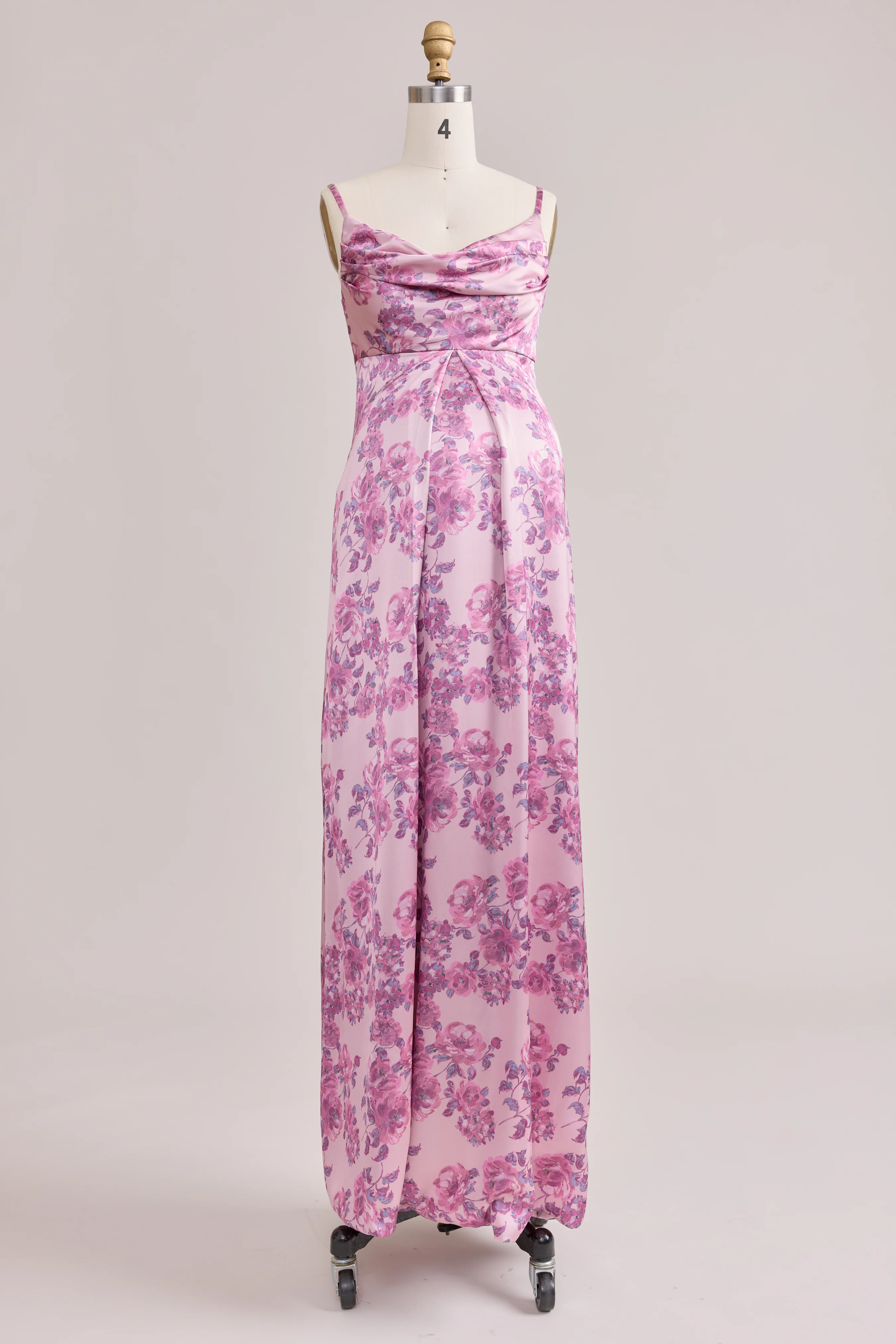 Maternity Skye Satin Floral Print Dress | Made To Order - Image 59