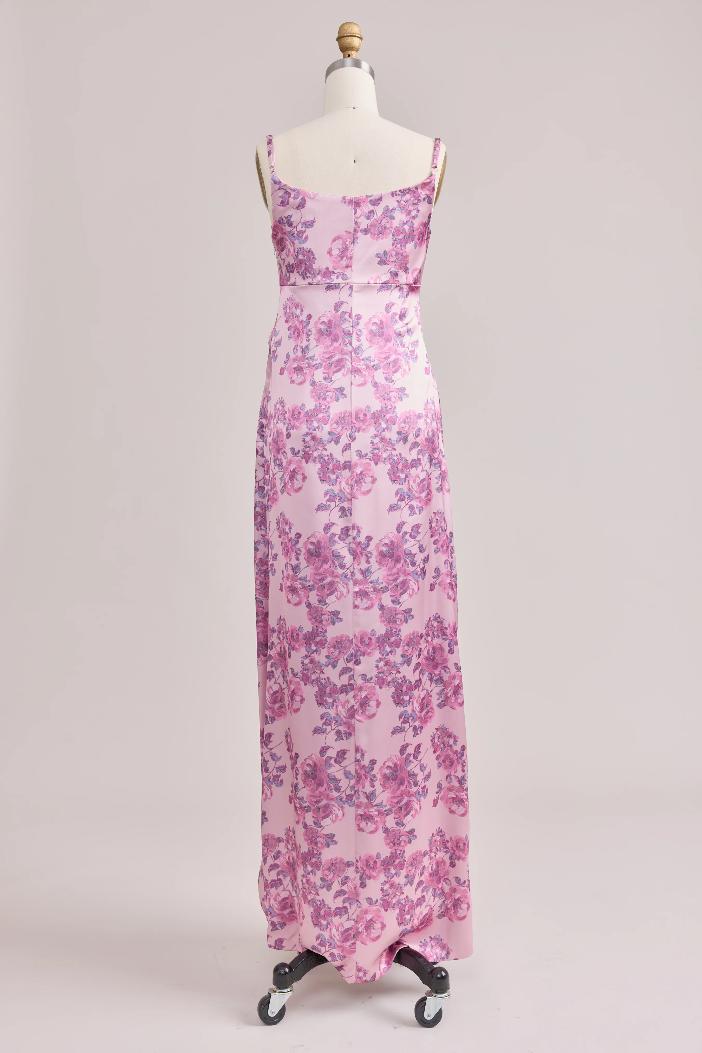 Maternity Skye Satin Floral Print Dress | Made To Order - Image 60