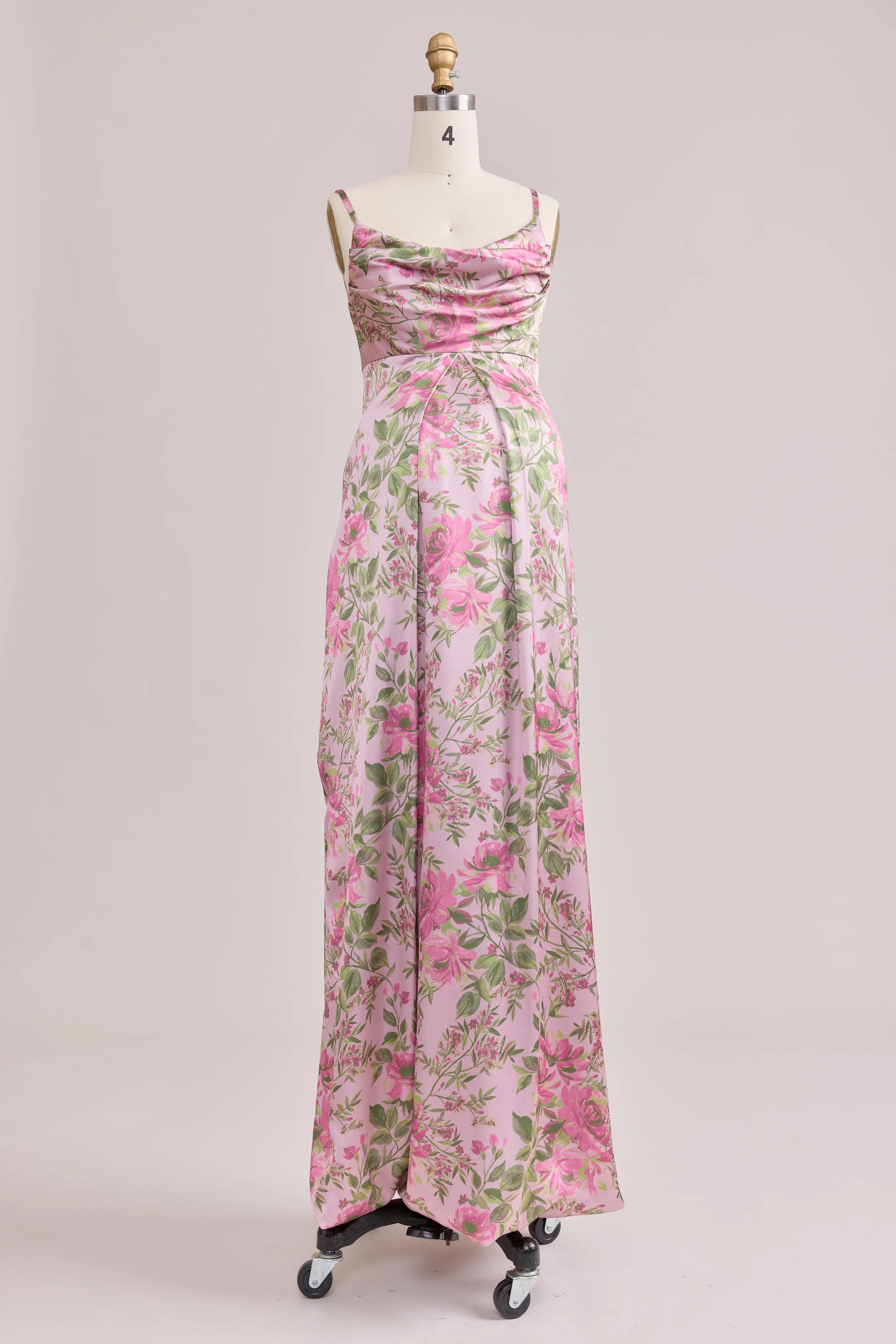 Maternity Skye Satin Floral Print Dress | Made To Order - Image 61