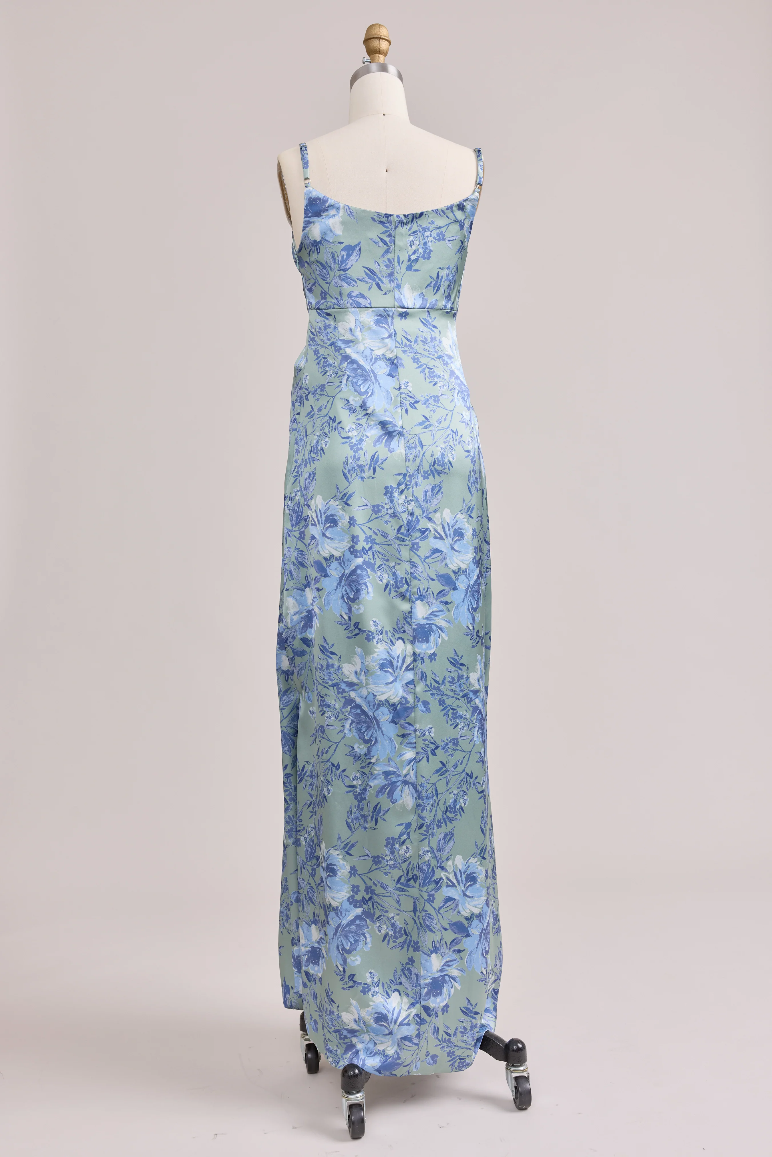 Maternity Skye Satin Floral Print Dress | Made To Order - Image 64