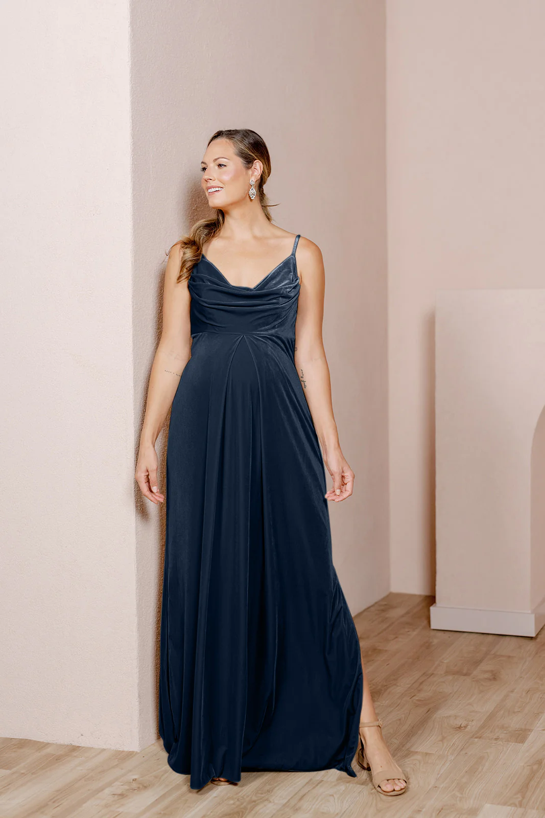 Maternity Skye Velvet Dress | Made To Order - Image 15