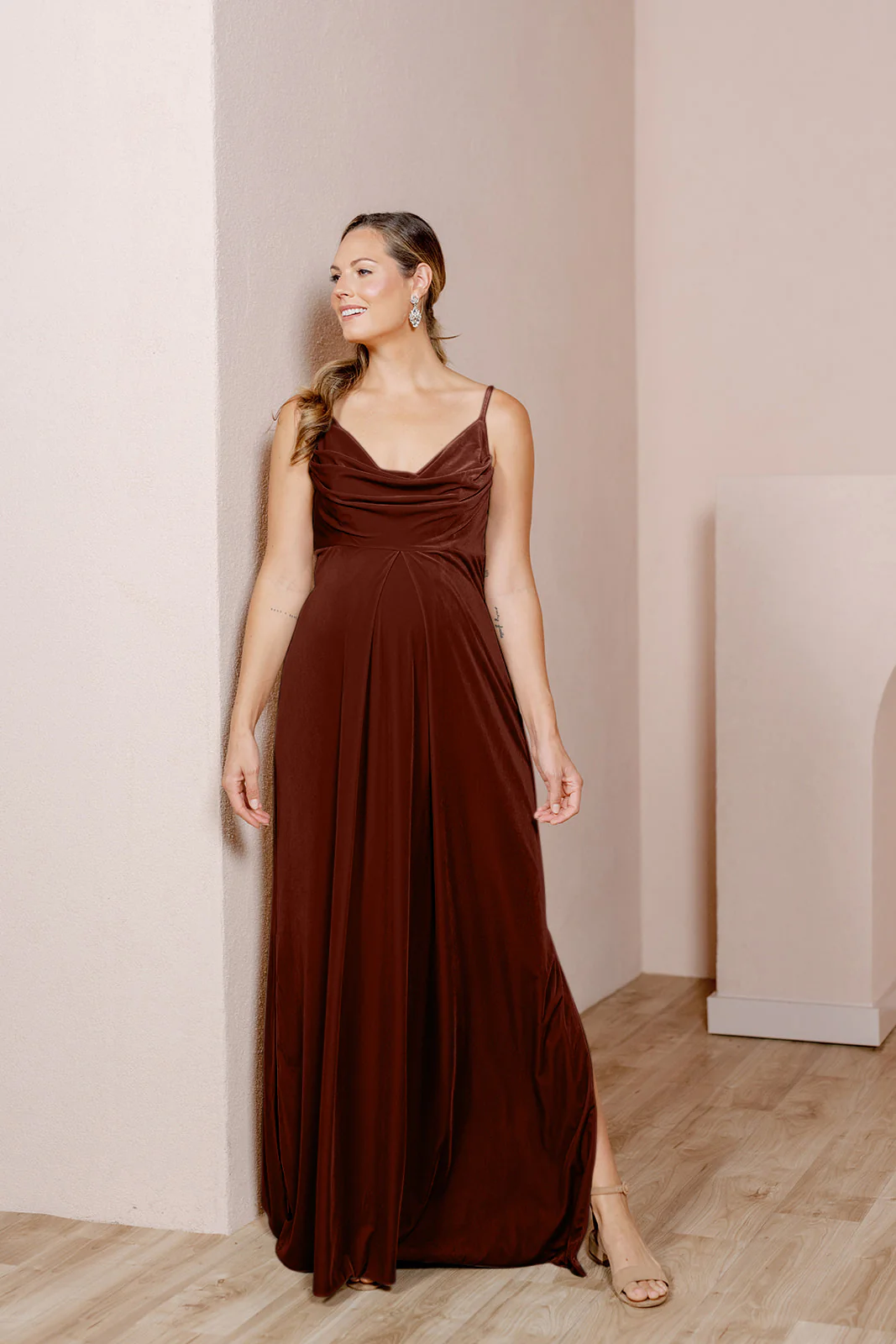 Maternity Skye Velvet Dress | Made To Order - Image 16