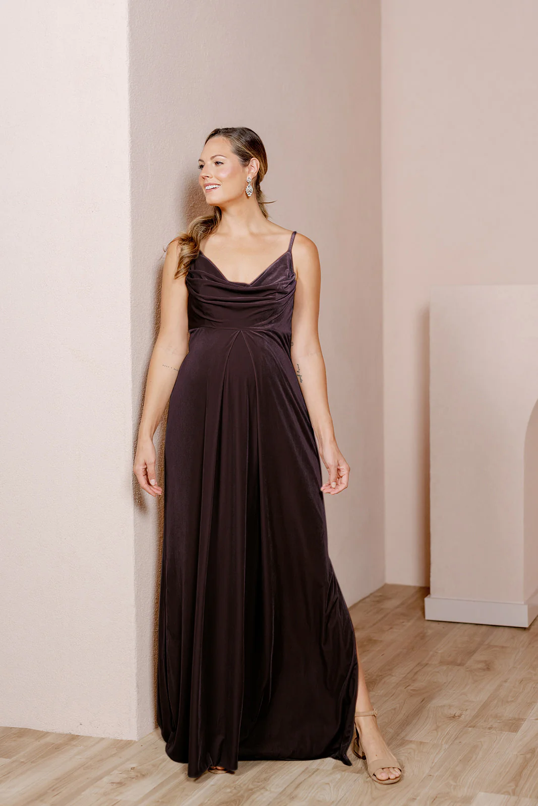 Maternity Skye Velvet Dress | Made To Order - Image 19
