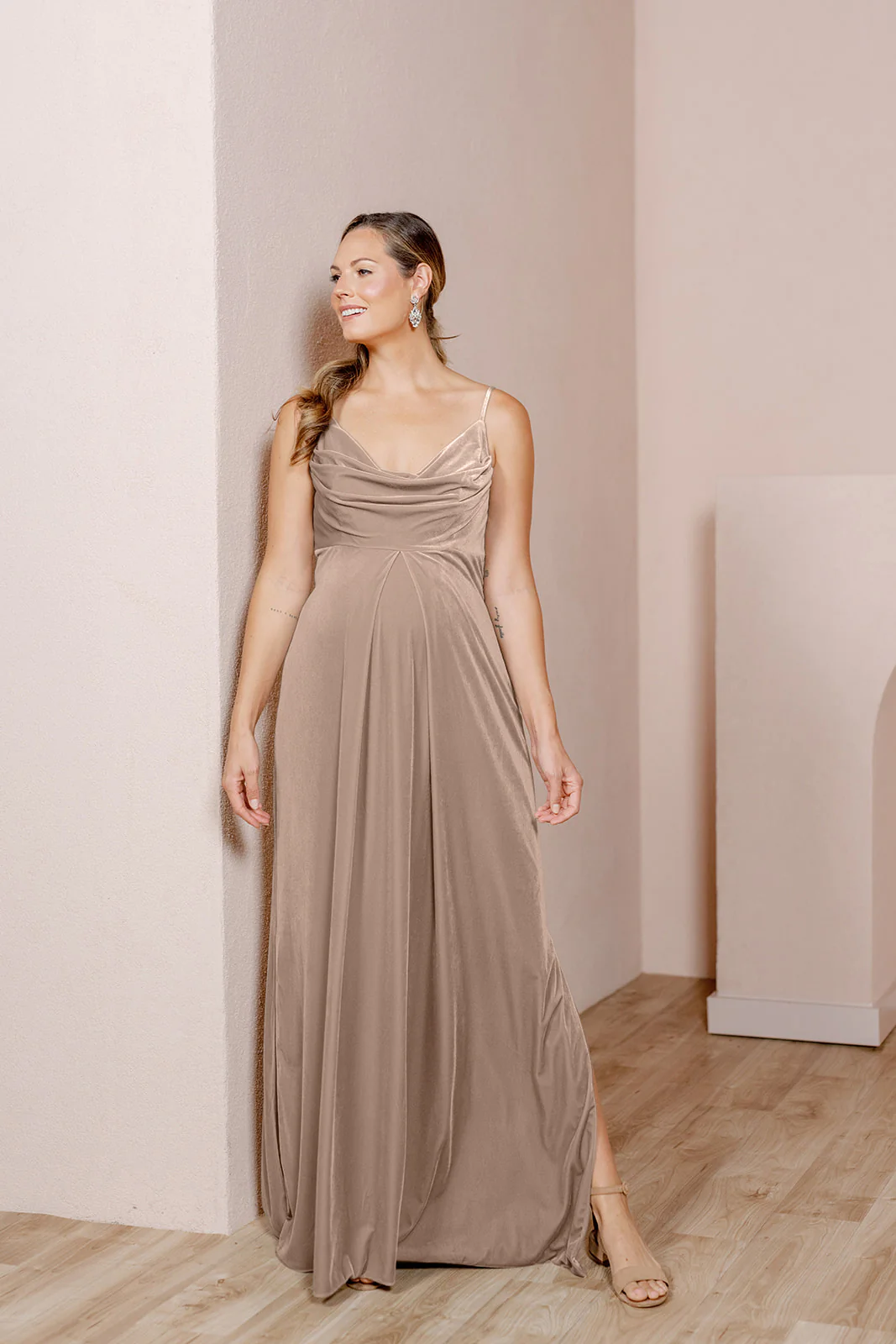 Maternity Skye Velvet Dress | Made To Order - Image 22