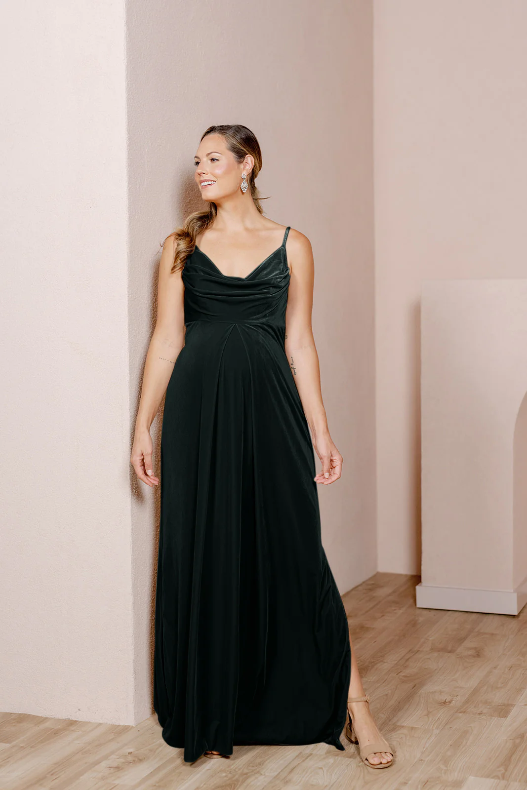 Maternity Skye Velvet Dress | Made To Order - Image 24