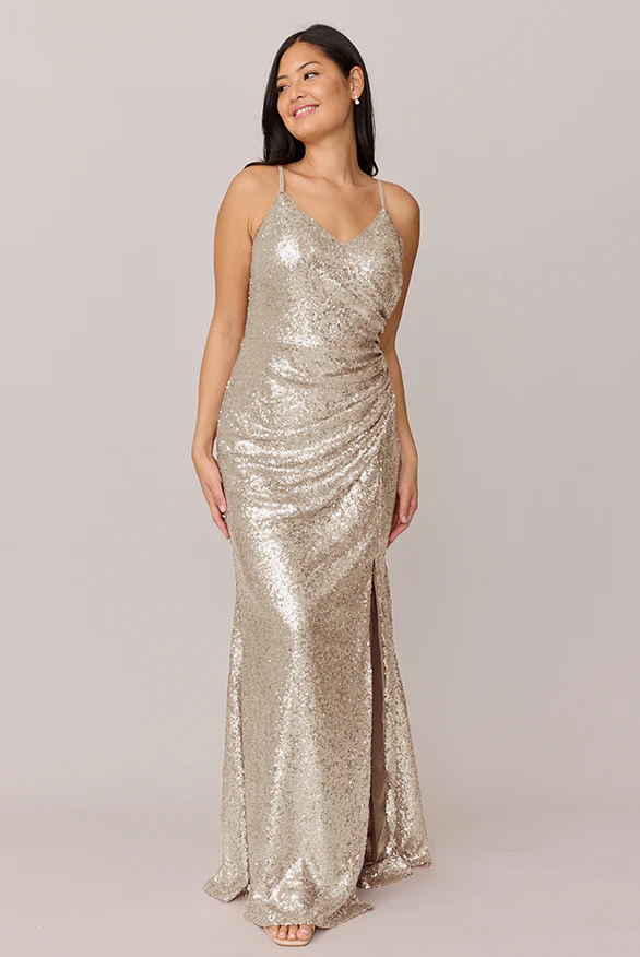 Sequin Mega Swatch | Ready To Ship | Champagne Gold - Image 2