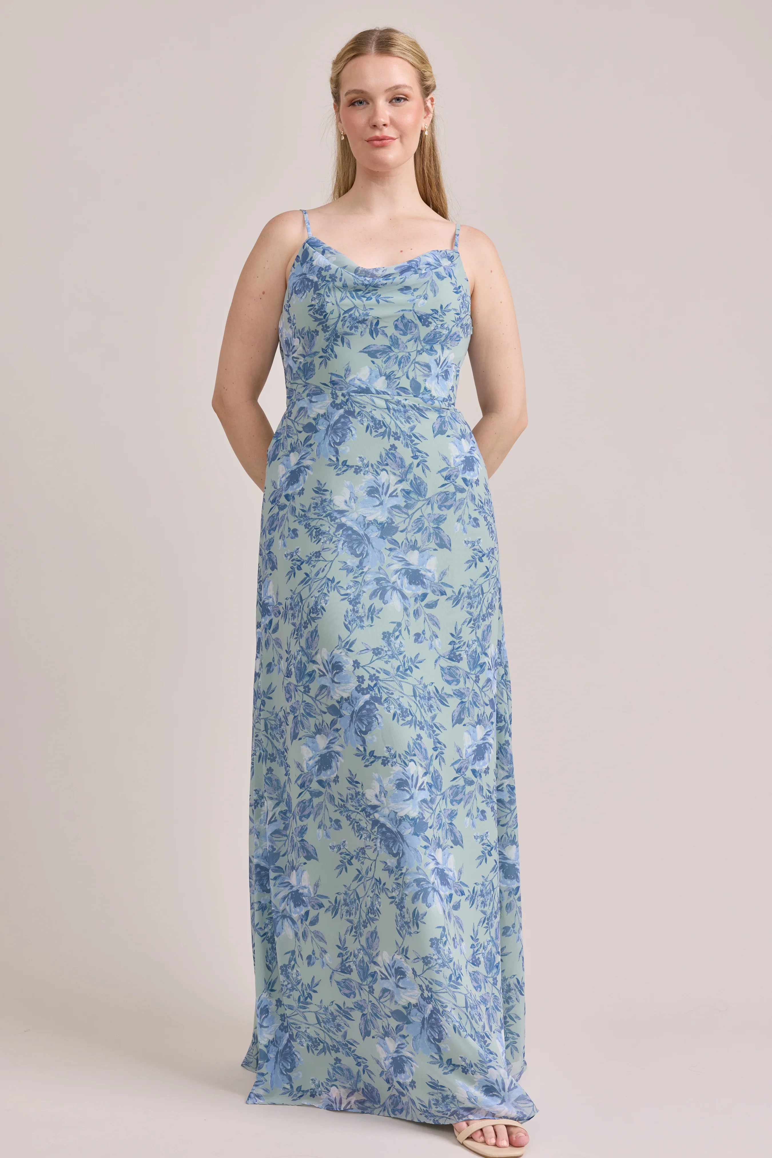 Nadia Chiffon Floral Print Dress | Made To Order - Image 15