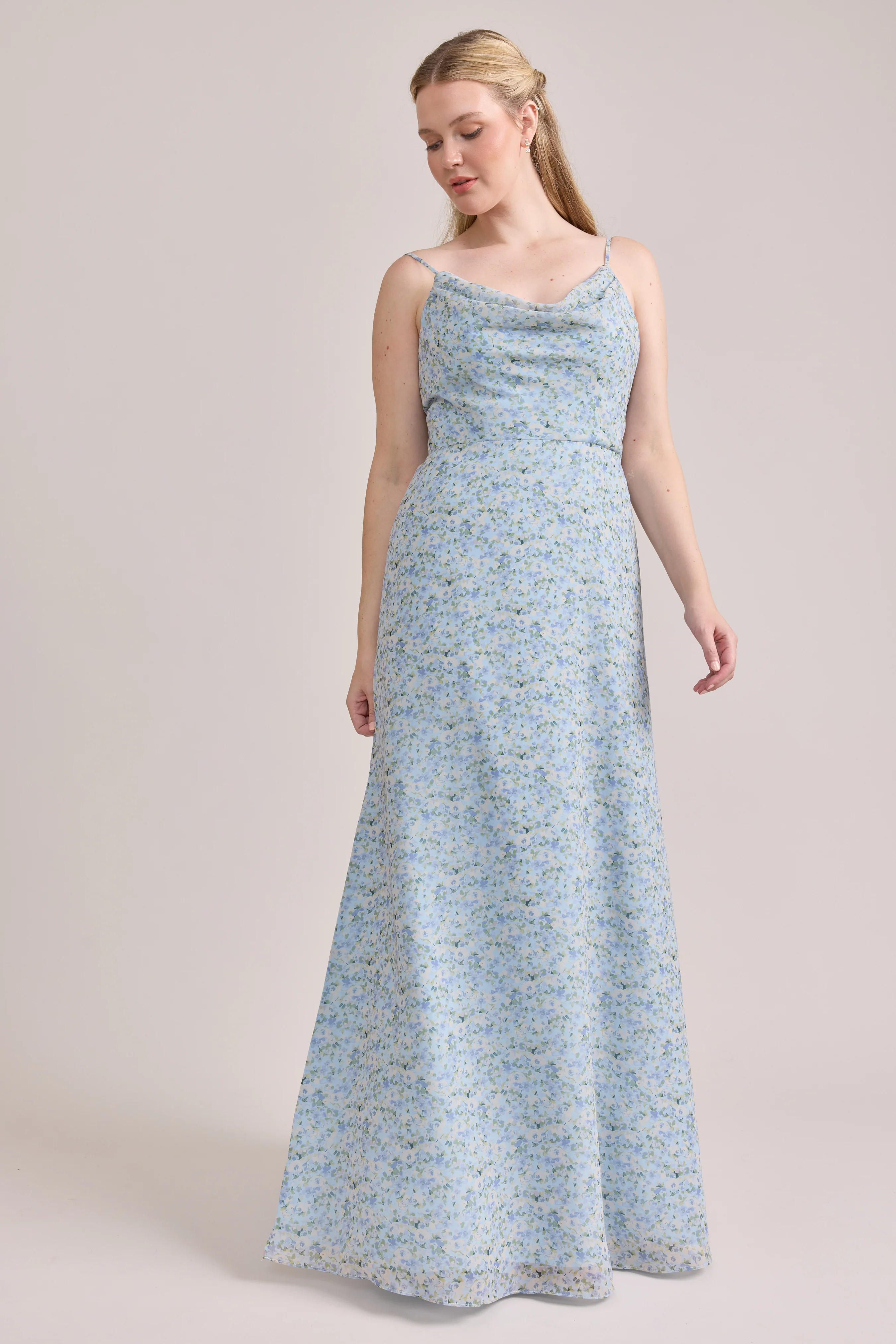 Nadia Chiffon Floral Print Dress | Made To Order - Image 27