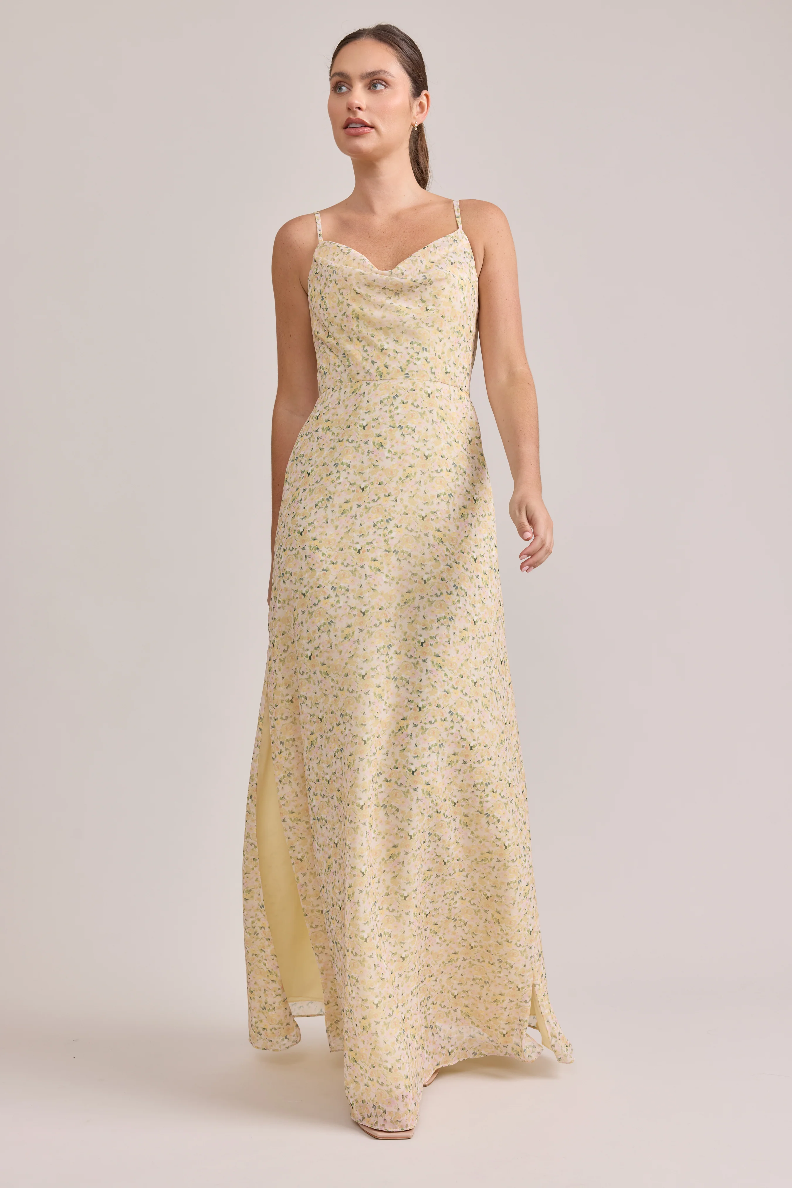 Nadia Chiffon Floral Print Dress | Made To Order - Image 28