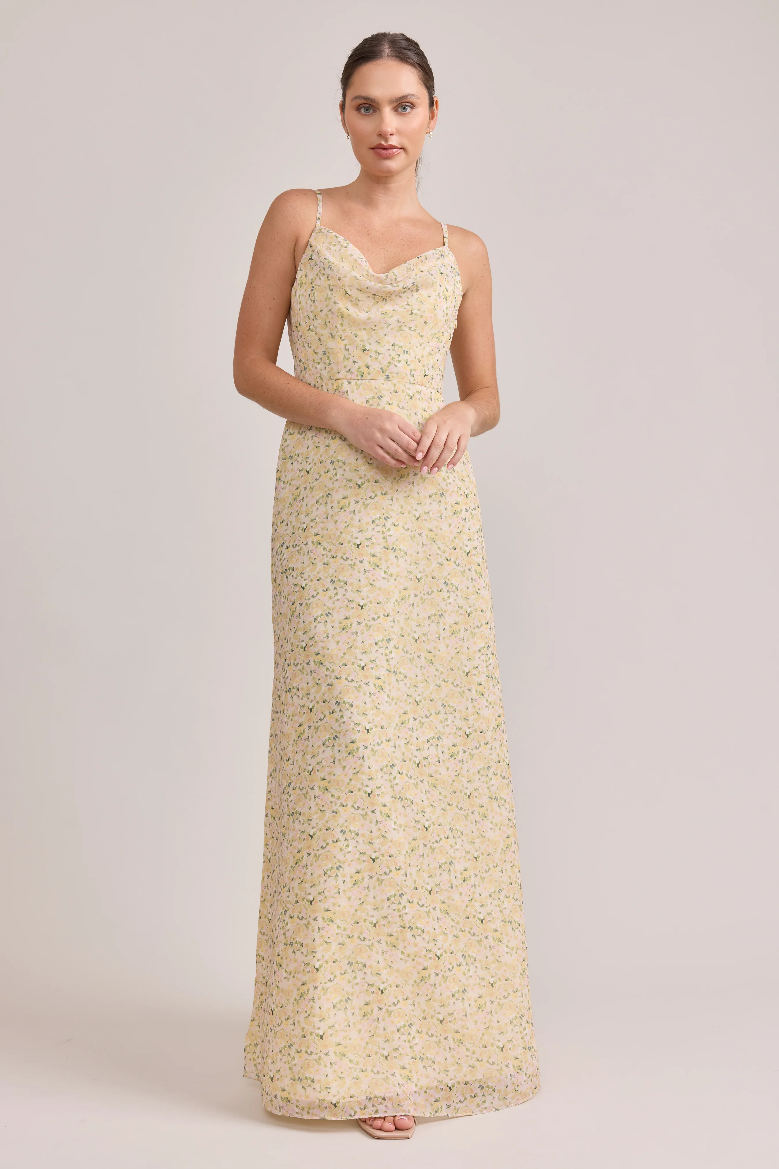 Nadia Chiffon Floral Print Dress | Made To Order - Image 29