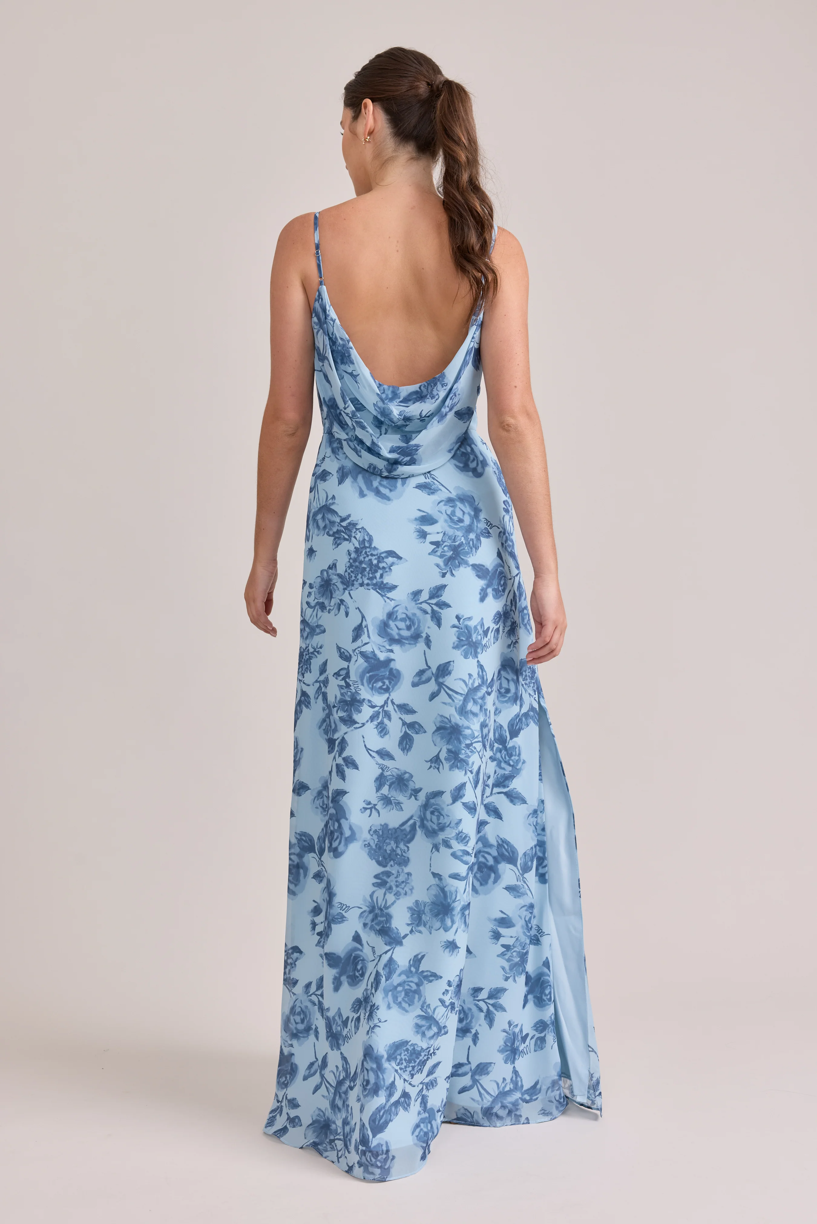 Nadia Chiffon Floral Print Dress | Made To Order - Image 3