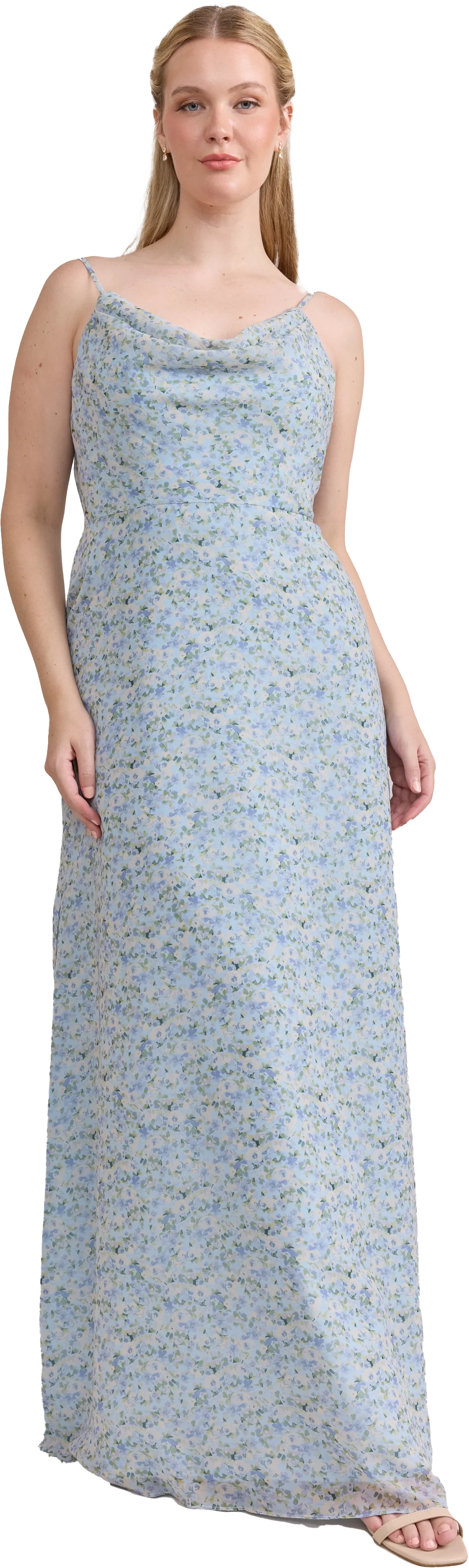 Nadia Chiffon Floral Print Dress | Made To Order - Image 39