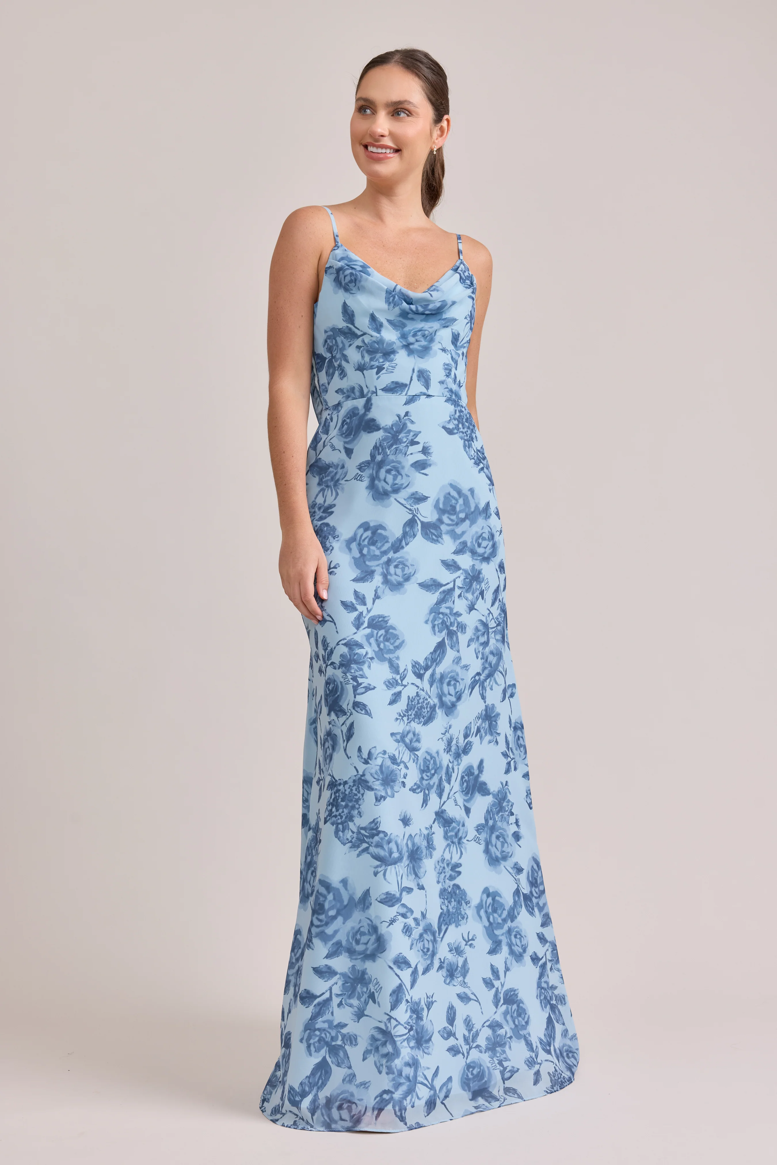Nadia Chiffon Floral Print Dress | Made To Order - Image 4