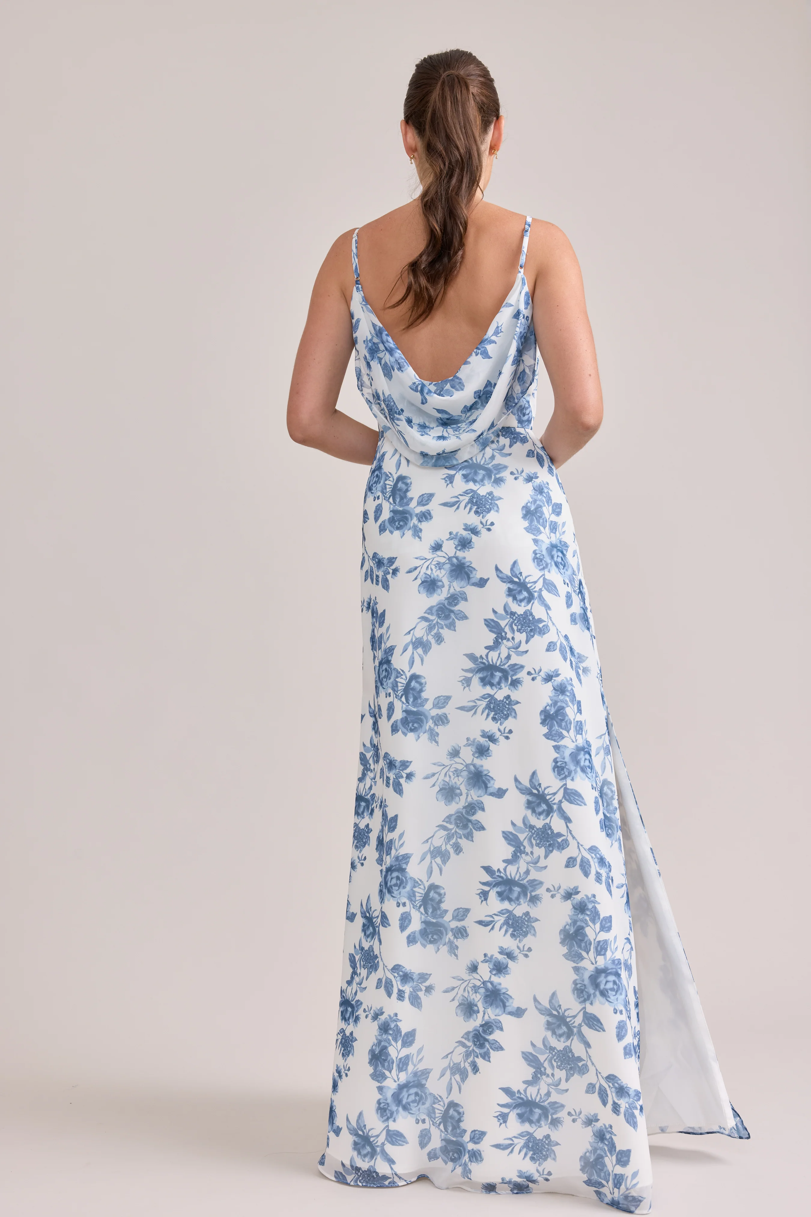 Nadia Chiffon Floral Print Dress | Made To Order - Image 6