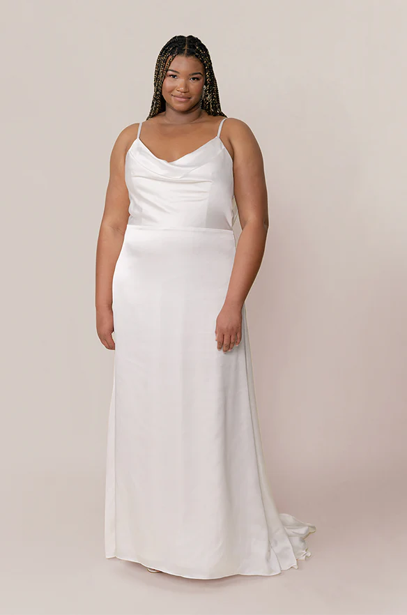 Nadia Satin Bridal Gown | Made To Order - Image 3