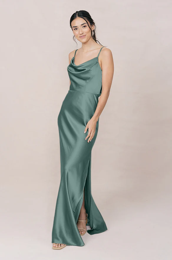 Nadia Satin Dress | Made To Order - Image 136