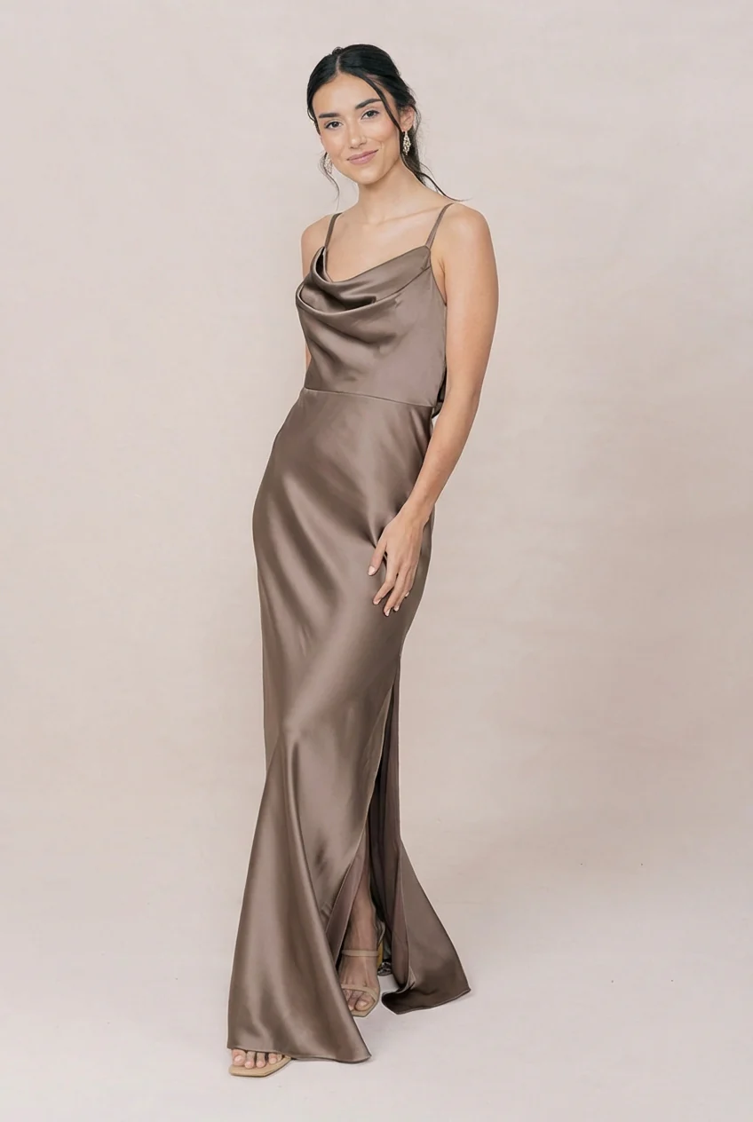Nadia Satin Dress | Made To Order - Image 174
